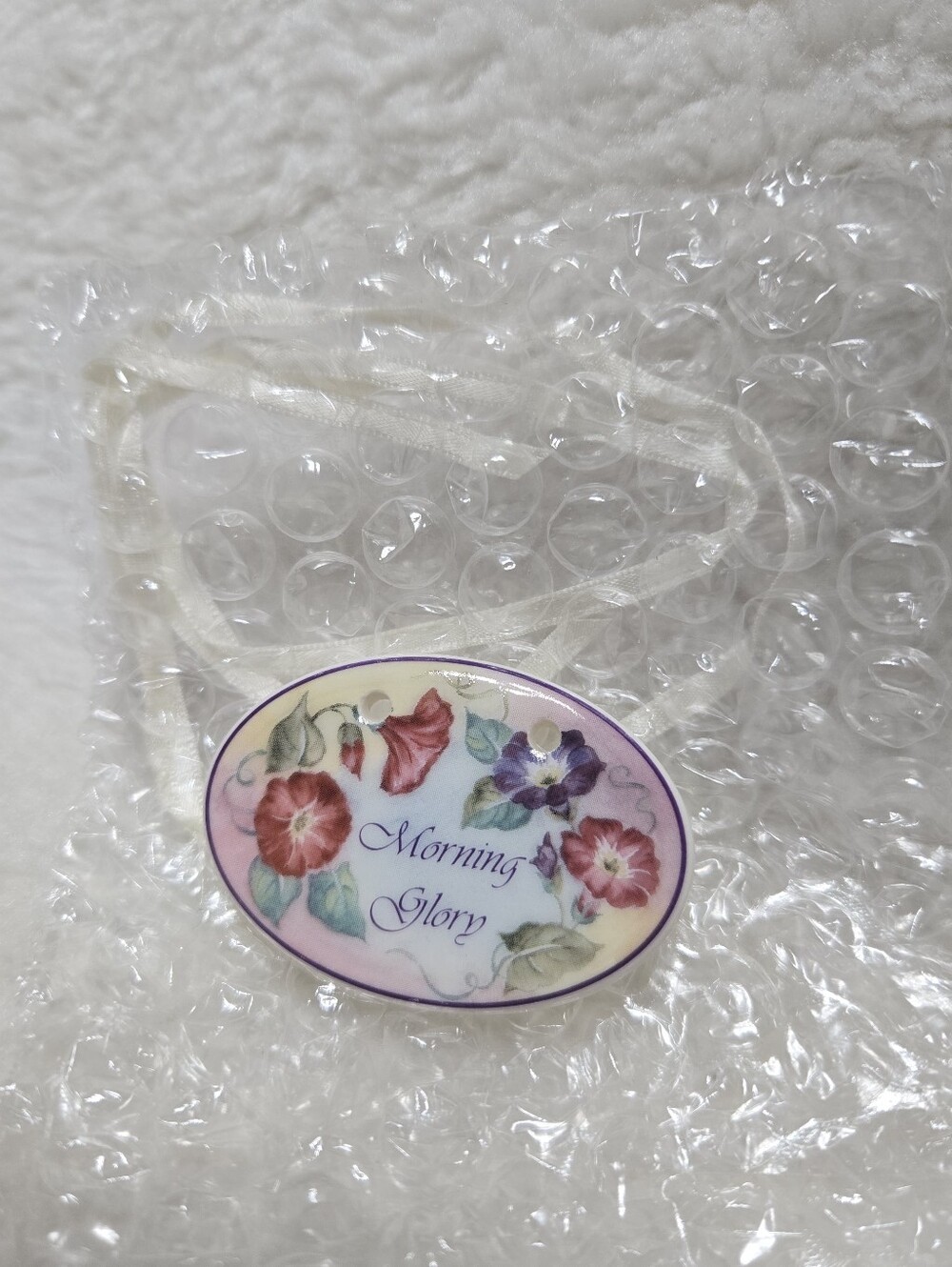 Longaberger Morning Glory Basket Tie On Trim Accessory NIB Made In The USA